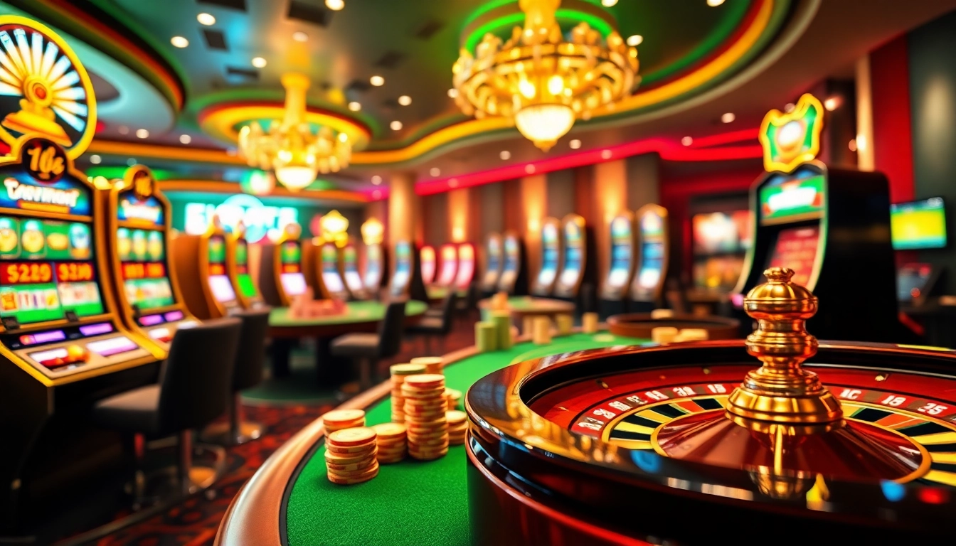 KTPJITU alternatif showcasing an engaging online casino scene with vibrant slots and poker tables.