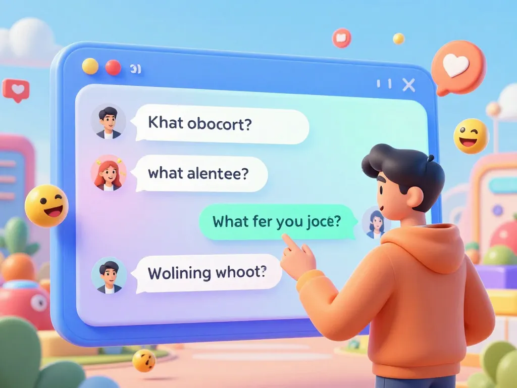 Engaging 18+ ai chat experience with interactive AI character in a vibrant digital environment