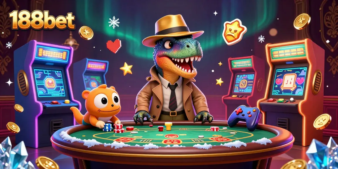 Join the fun at 188bet with a quirky velociraptor card counter at the blackjack table!