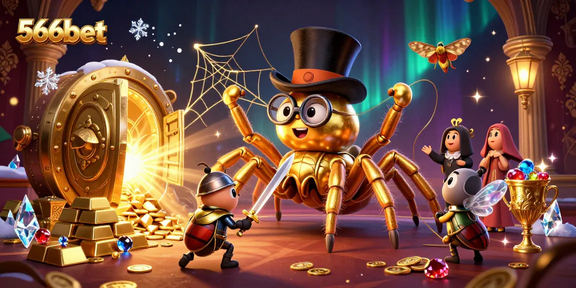 Engage in thrilling games at 566bet with golden treasures and animated characters.