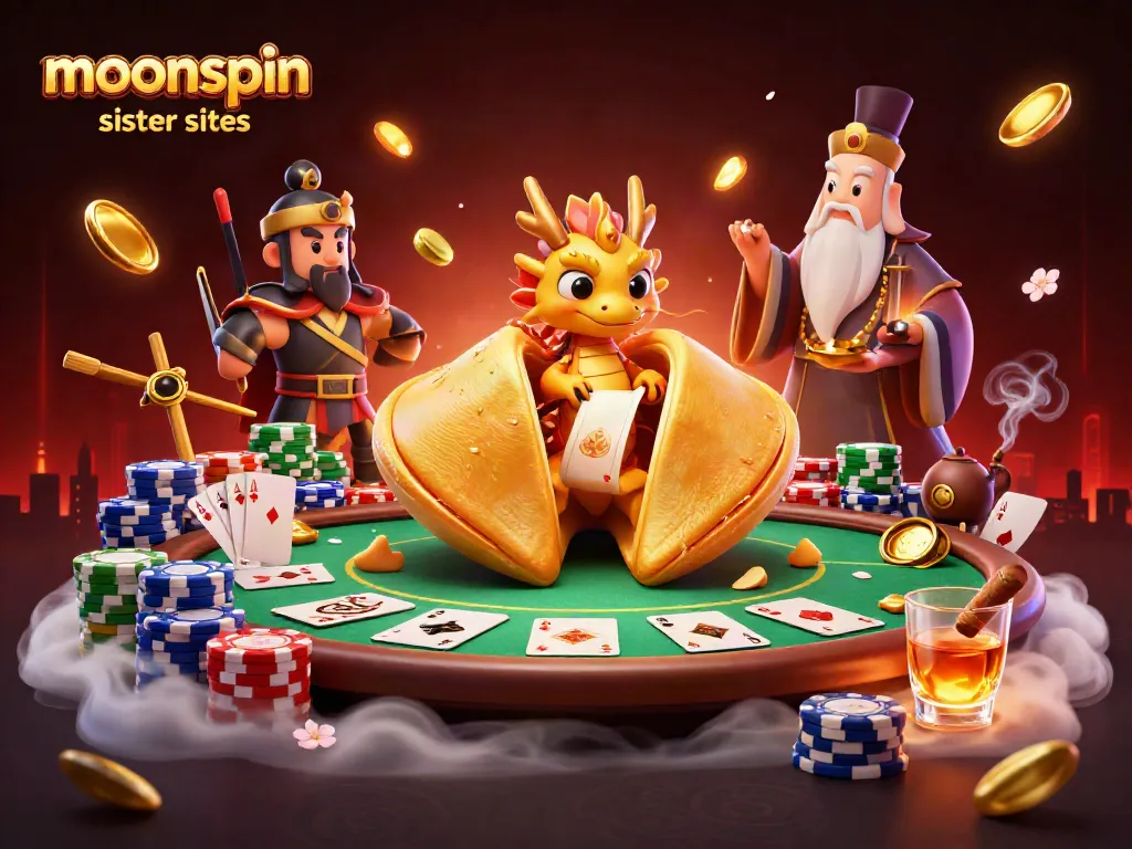 Play exciting games at moonspin casino sister sites with vibrant characters and rich casino elements.