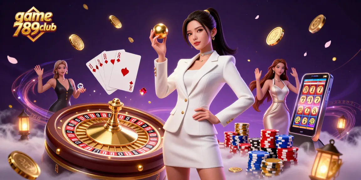 Playing casino games at game 789club with a vibrant atmosphere and stunning visuals.