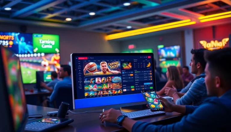 Fesselnde Visualisierung von Online-Glücksspiel, die die Aufregung und Interaktion der 79king hn Plattform zeigt.