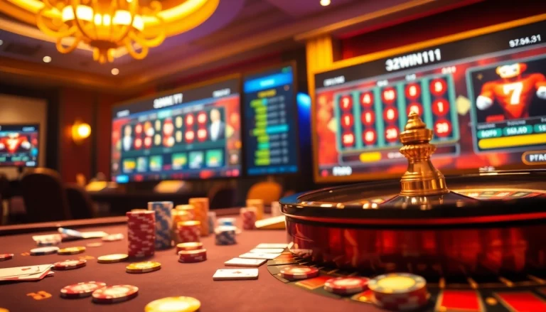 Experience thrilling gameplay at http://32win11.net/ with vibrant casino tables and exciting chips.