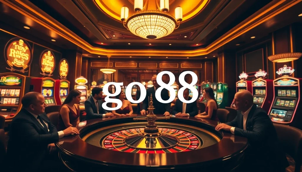 Experience thrilling excitement while playing go 88 at a luxurious casino table.