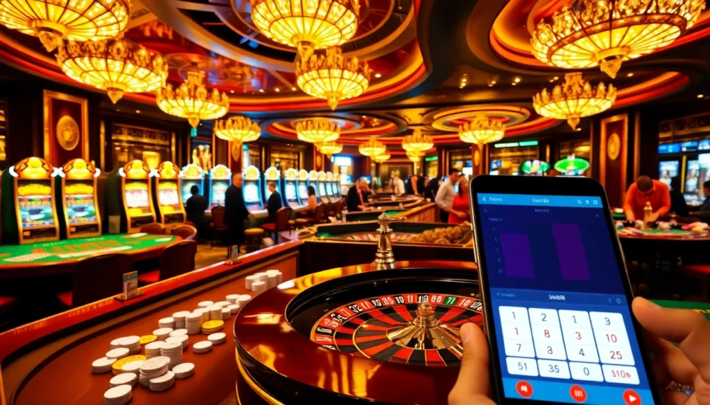 Experience thrilling casino activities at https://mm88.directory/ showcasing poker tables and vibrant slot machines.