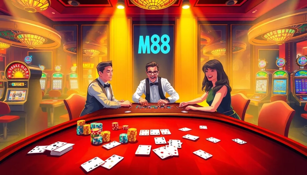 Players enjoying a winning moment while experiencing the excitement of Man 88's online casino interface.