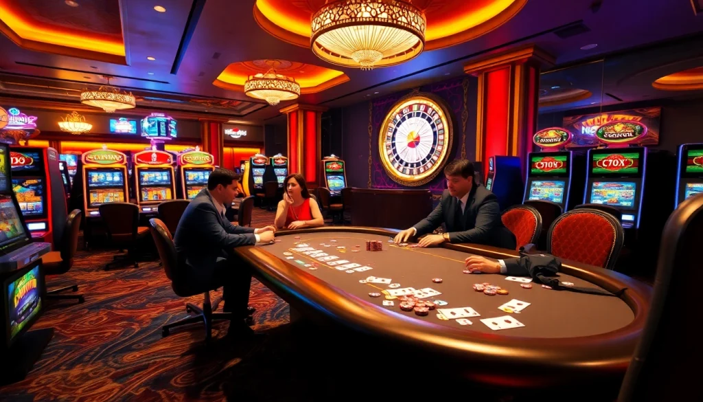 Sunwin offers exciting gambling experiences with vibrant slot machines and lively poker tables.