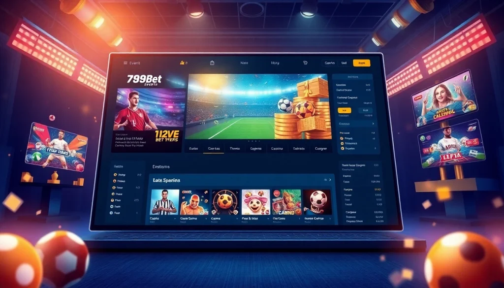Explore the vibrant interface of 789bet.events showcasing exciting online sports and casino games.