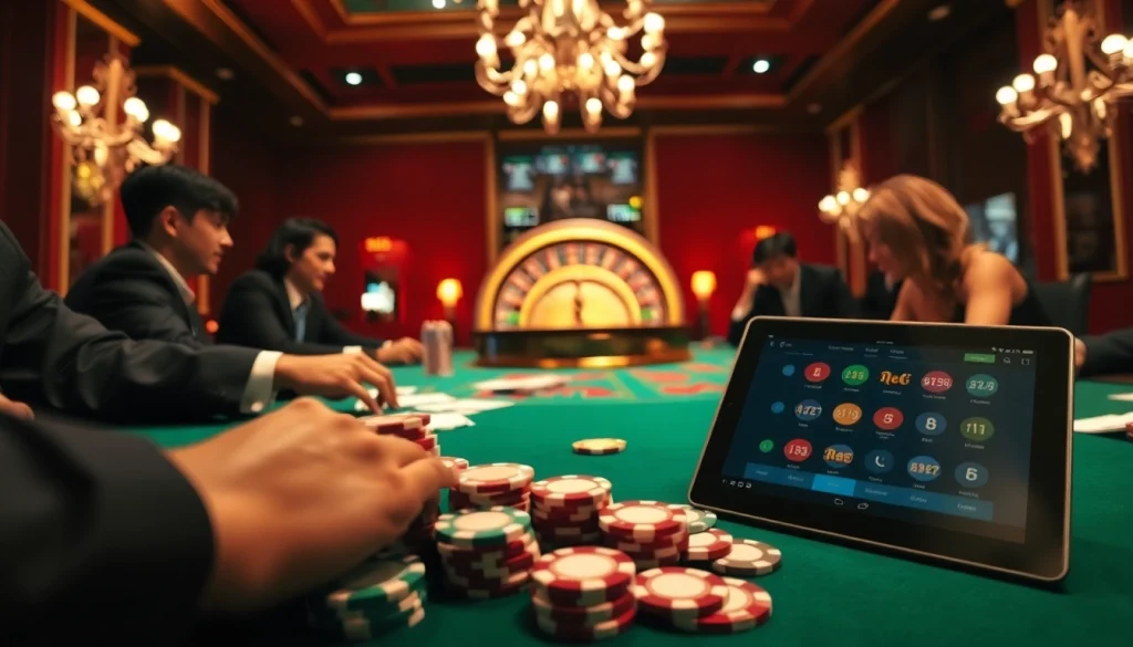 Experience thrilling gameplay at https://go88club.page/ with vibrant poker tables and luxurious casino elements.