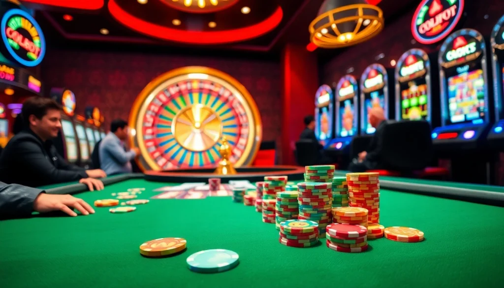 Join the excitement of gojekpot as players engage with vibrant casino games and immersive online interfaces.